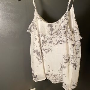 White Floral top size small